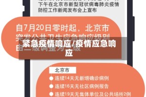 紧急疫情响应/疫情应急响应