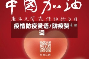 疫情防疫赞语/防疫赞词