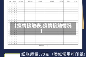 【疫情接触表,疫情接触情况】
