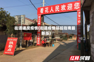 街道速度疫情(街道疫情防控指南最新版)