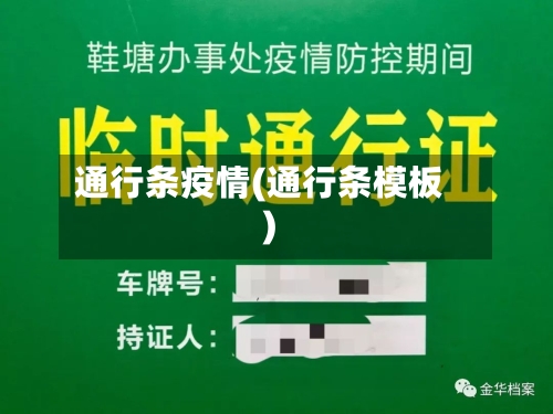 通行条疫情(通行条模板)-第1张图片