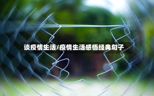 谈疫情生活/疫情生活感悟经典句子-第1张图片