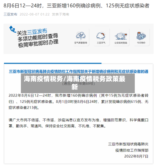 海南疫情税务/海南疫情税务政策最新-第2张图片