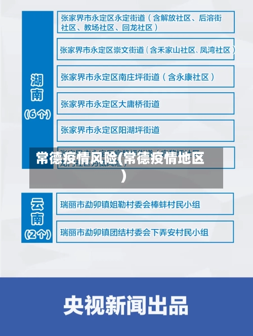 常德疫情风险(常德疫情地区)-第3张图片