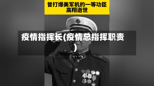 疫情指挥长(疫情总指挥职责)-第3张图片