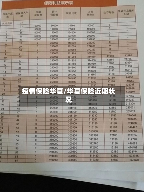 疫情保险华夏/华夏保险近期状况-第1张图片