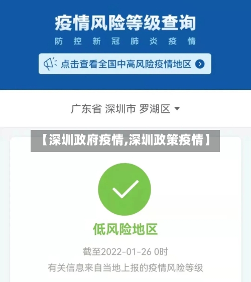【深圳政府疫情,深圳政策疫情】-第3张图片
