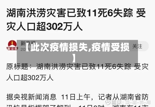 【此次疫情损失,疫情受损】-第2张图片