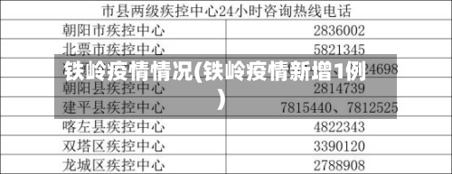 铁岭疫情情况(铁岭疫情新增1例)-第1张图片